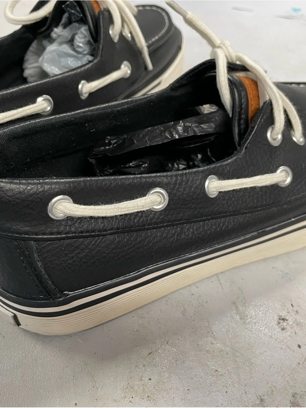 Nautica navy men’s size 7.5 boat loafer shoes
